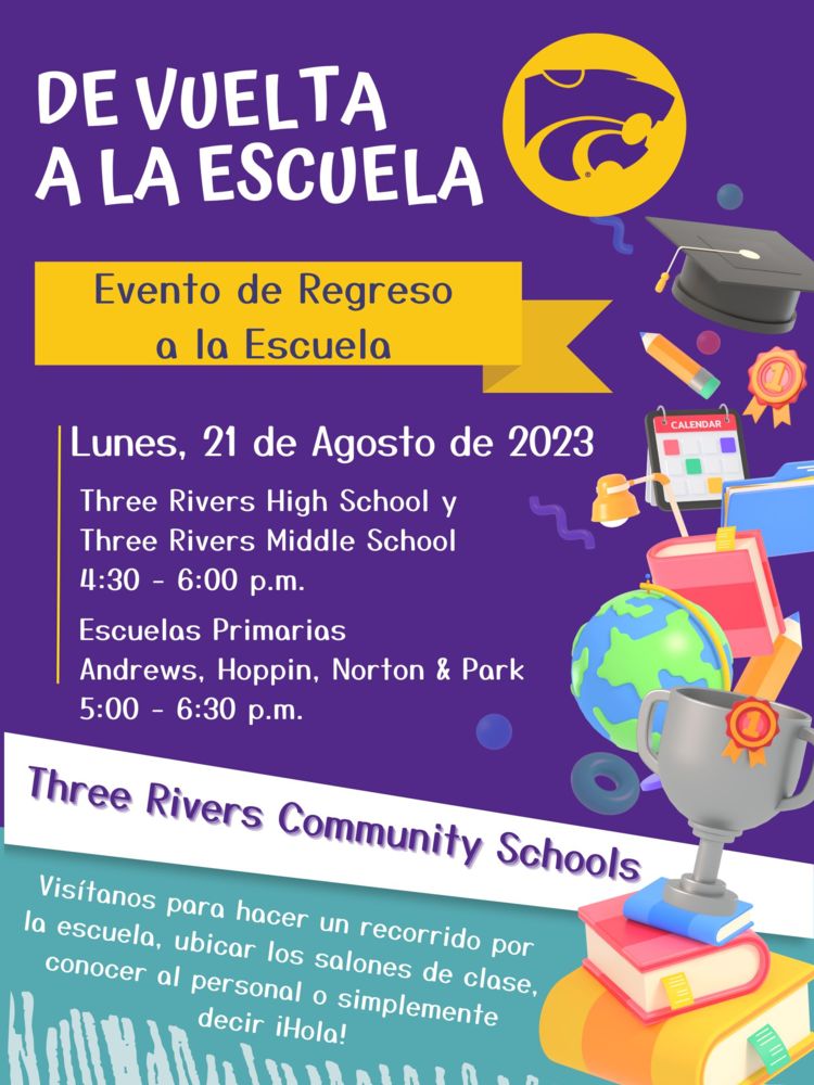 Back to School Open Houses SPANISH